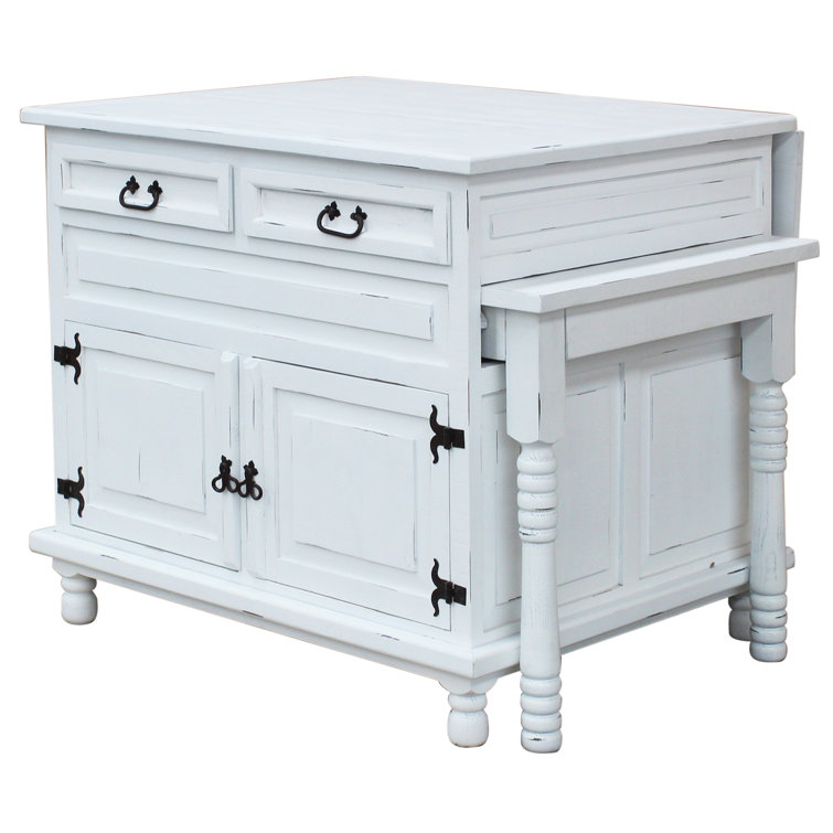 CottageCreek Kinzley Kitchen Island with PullOut Table Wayfair